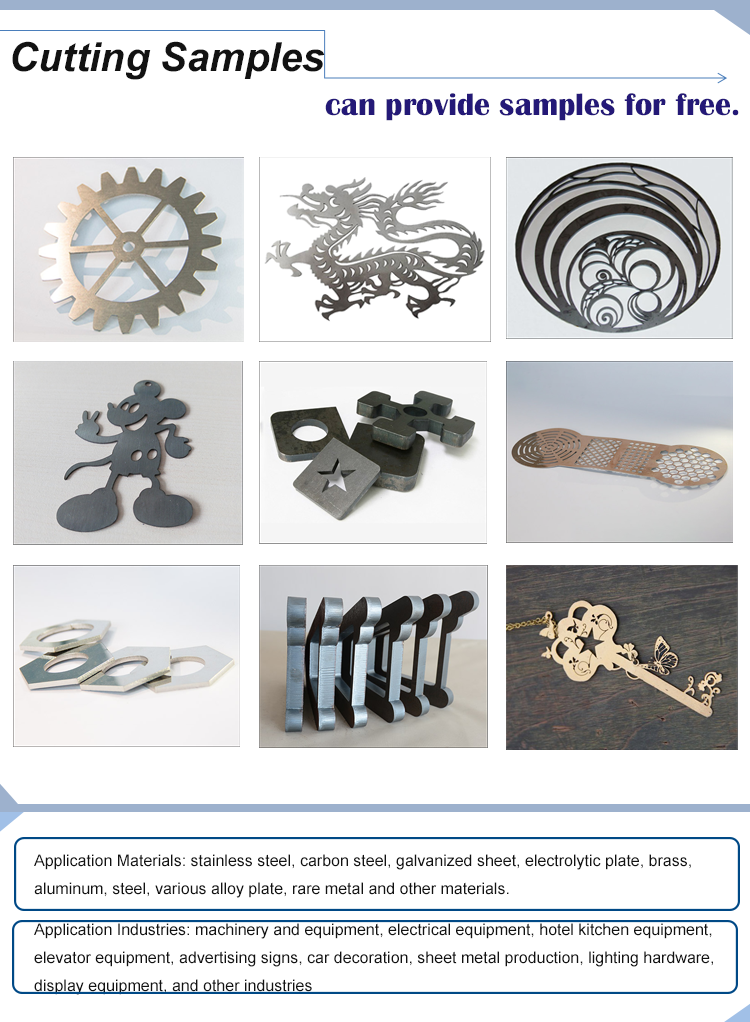 1kw 2kw Good Price Fiber Laser Cutting Machine For Sheet Metal 1kw 2kw God pris Fiberlaserskæremaskine til metalplade