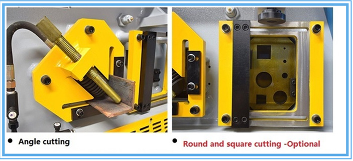 60t Q35-16 Hydraulic Ironworker Shearing Punching Bending And Notching Machine 60t Q35-16 hydraulisk jernbearbejdningsmaskine til stansning og bøjning