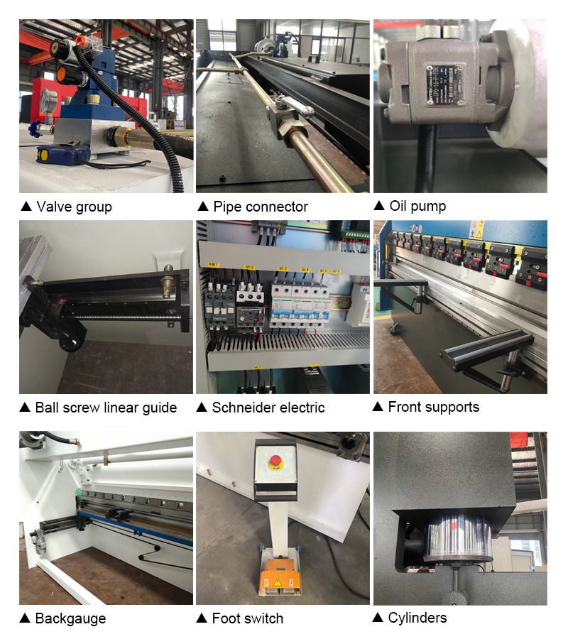 63t 2500mm Nc Carbon Steel Sheet Bending Machine Hydraulic Press Brake 63t 2500 mm Nc kulstofstålpladebukkermaskine Hydraulisk kantpresse
