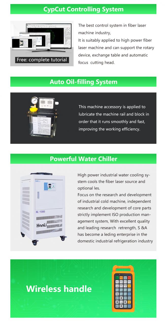 Carbon Iron Aluminum Metal Stainless Steel Cnc Fiber Laser Cutting Machine Carbon Jern Aluminium Metal Rustfrit Stål Cnc Fiber Laser Skæremaskine