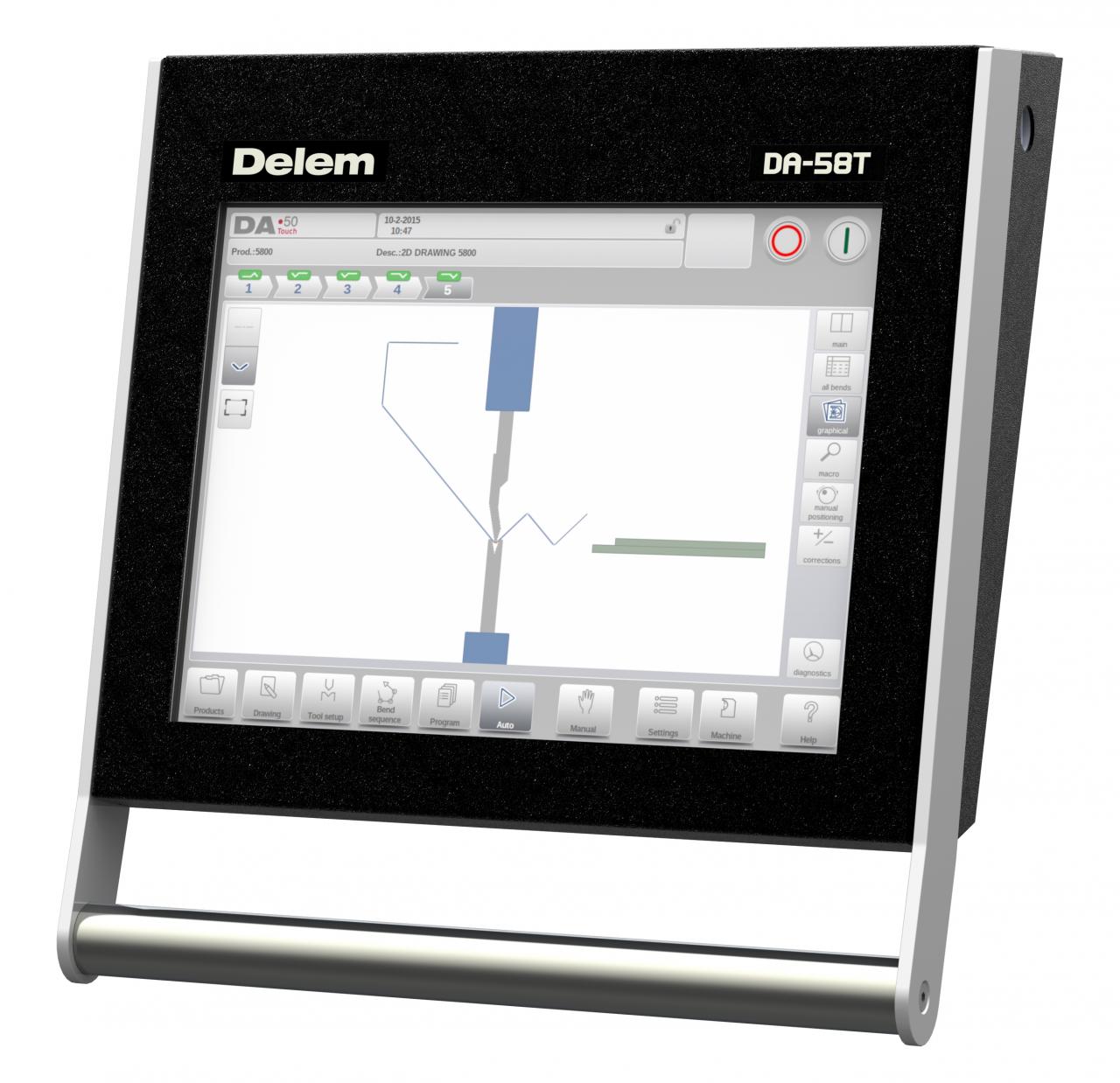 Da-66t Controller Cnc Hydraulisk kantpresse Pris Med 3d Touch Screen System