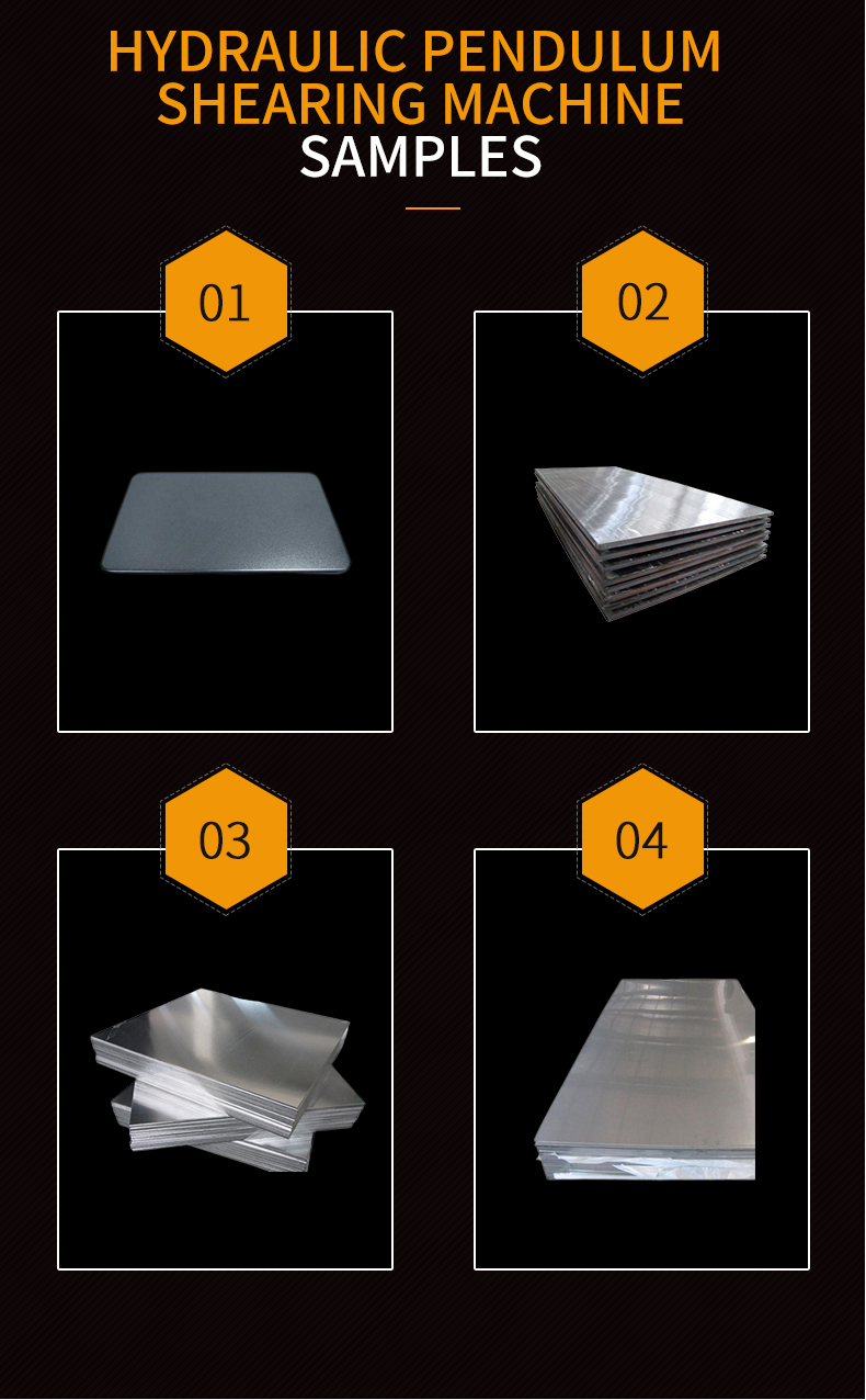 Hydraulic Pendulum Cnc Swing Beam Sheet Metal Plate Shearing Machine Hydraulisk pendul Cnc Swing Beam Sheet Metal Plade Shearing Machine