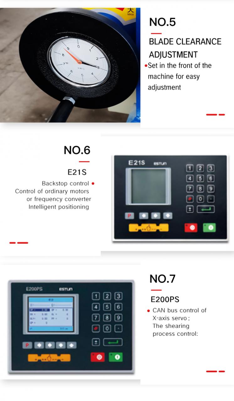 Shear Cutting Machine Guillotine Metal Hydraulic Shearing Machine Qc11Y/K Skæreskæremaskine Guillotine Metal Hydraulisk klippemaskine Qc11Y/K